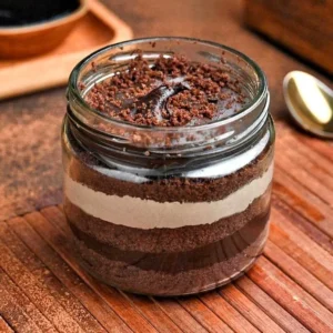 Chocolate Nut Jar Cake