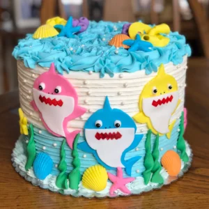 Baby Sharks Cake
