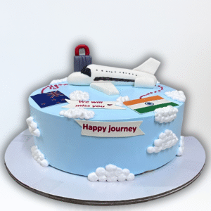 Flying Abroad Theme Cake