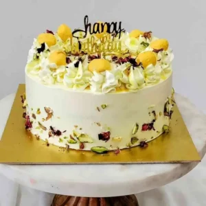 Kesar Pista Rasmalai Cake