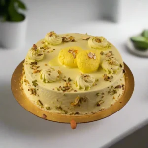Rasmalai and Almond Cake