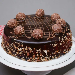 Almonds Ferrero Rocher cake