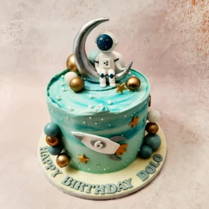 Astronaut Theme Cake