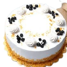 Blueberries White Forest Cake