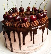 Cherry chocolate cake