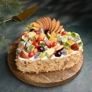 Heart-Shaped Fruit Cake