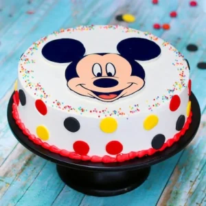 Smiley Mickey Mouse Cake