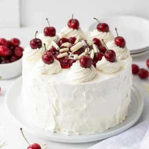 White Forest Cherry Cake