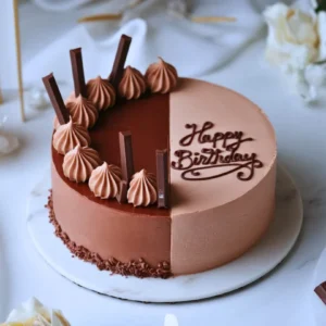 Dual Delight Chocolate Cake